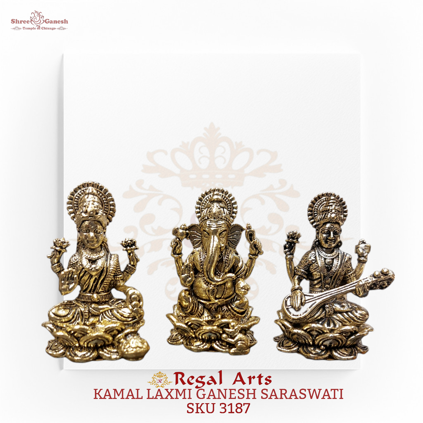 Regal Arts - Kamal Laxmi Ganesh Saraswati Set (SKU 3187)