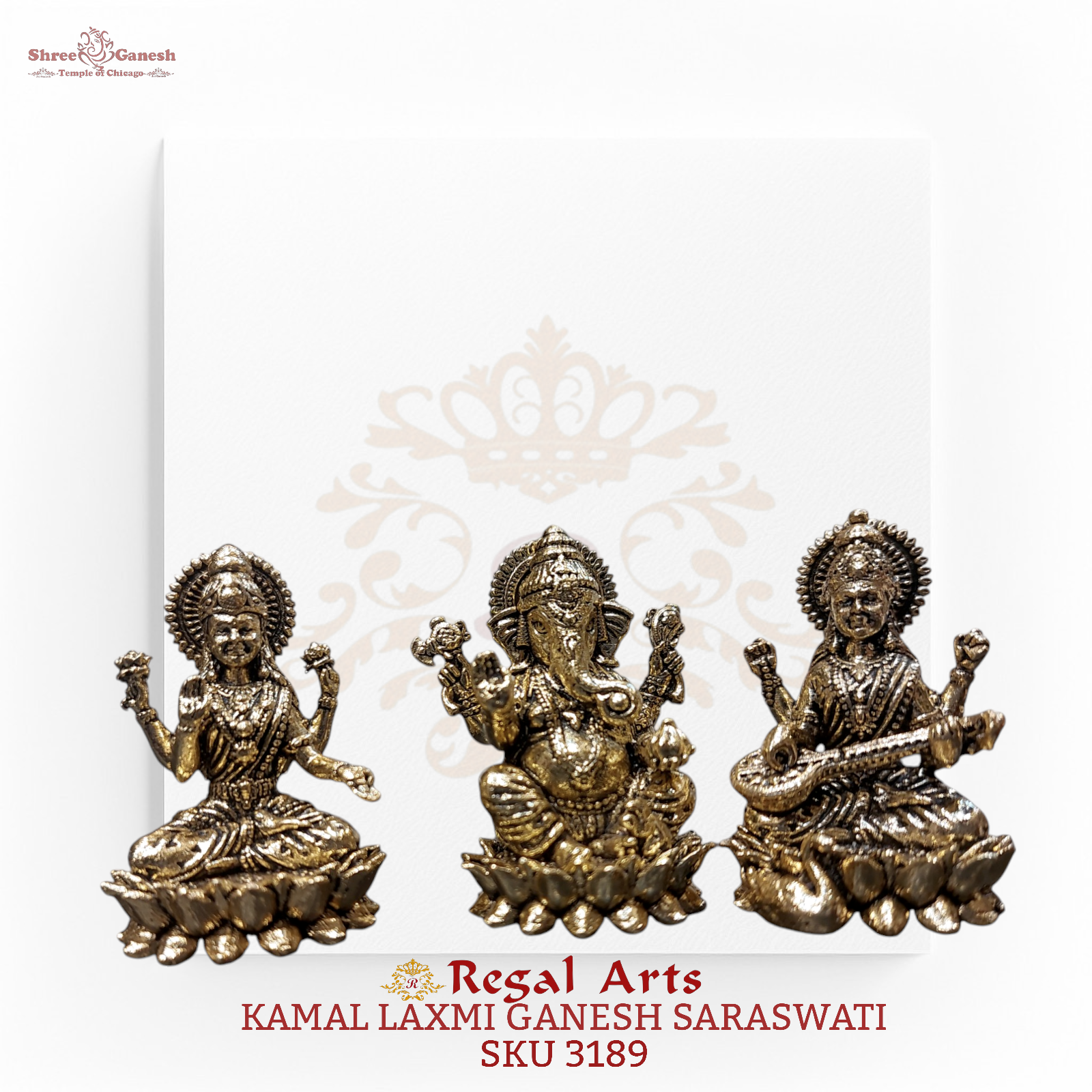 Regal Arts - Kamal Laxmi Ganesh Saraswati Set (SKU 3189)