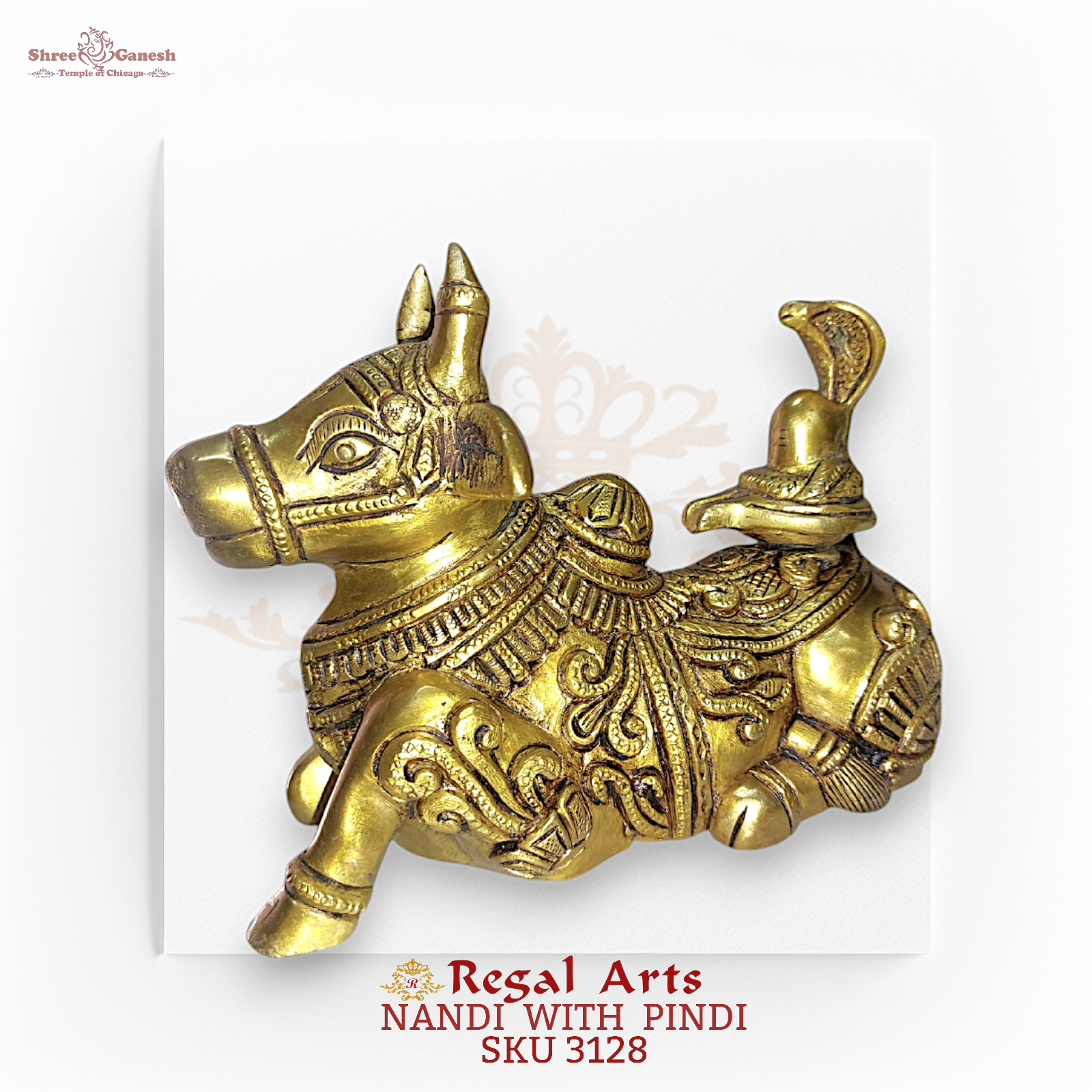 Regal Arts - Sacred Nandi with Pindi (SKU 3128)