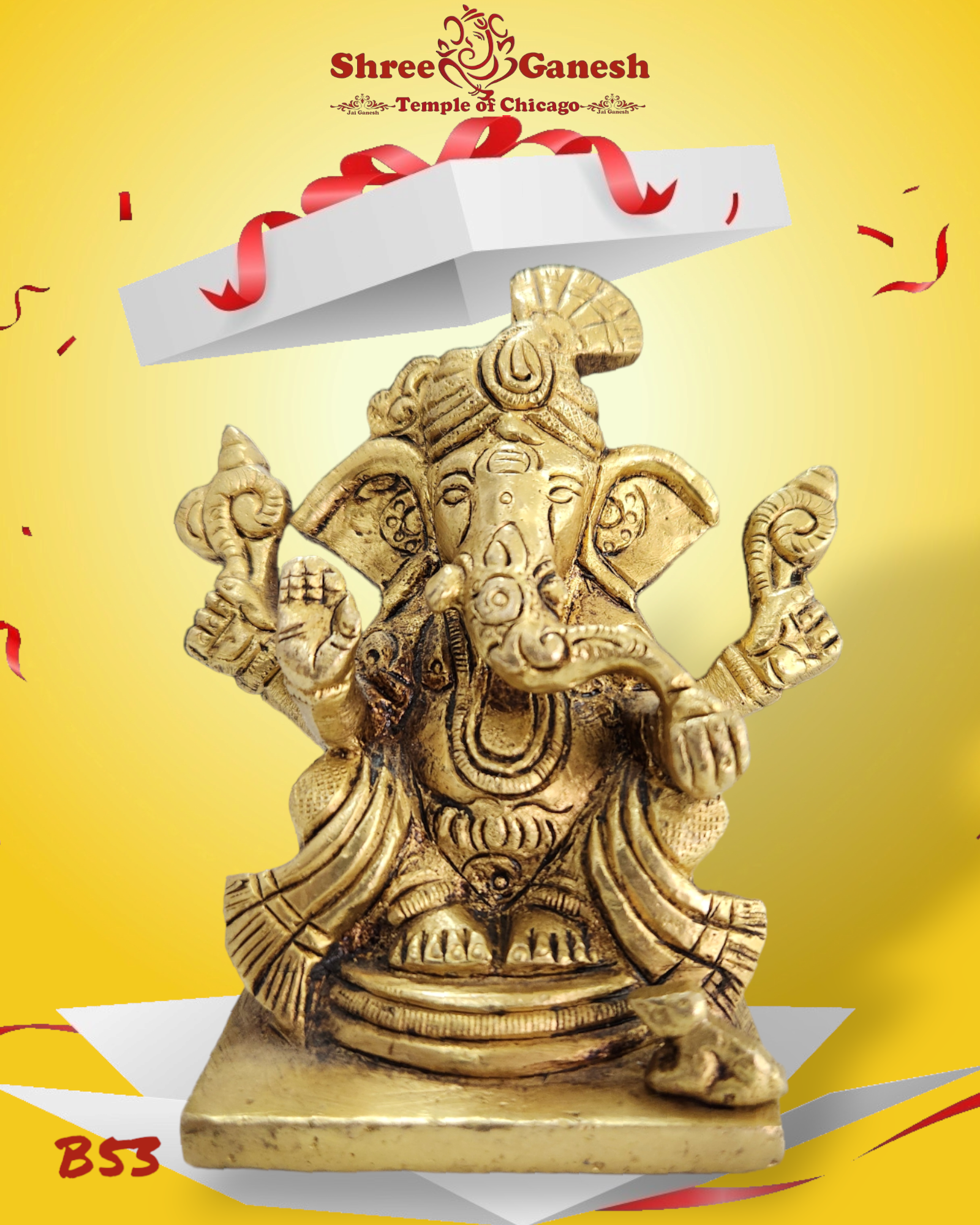 Pagdi Ganesh ( Brass) B53