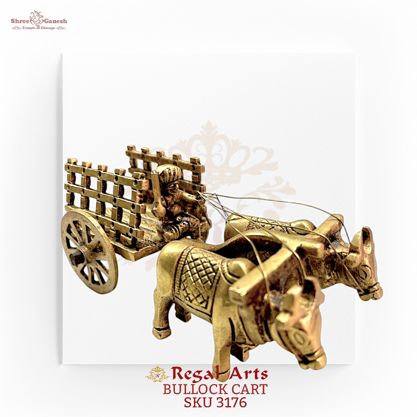 Regal Arts - Traditional Bullock Cart Charm (SKU 3176)