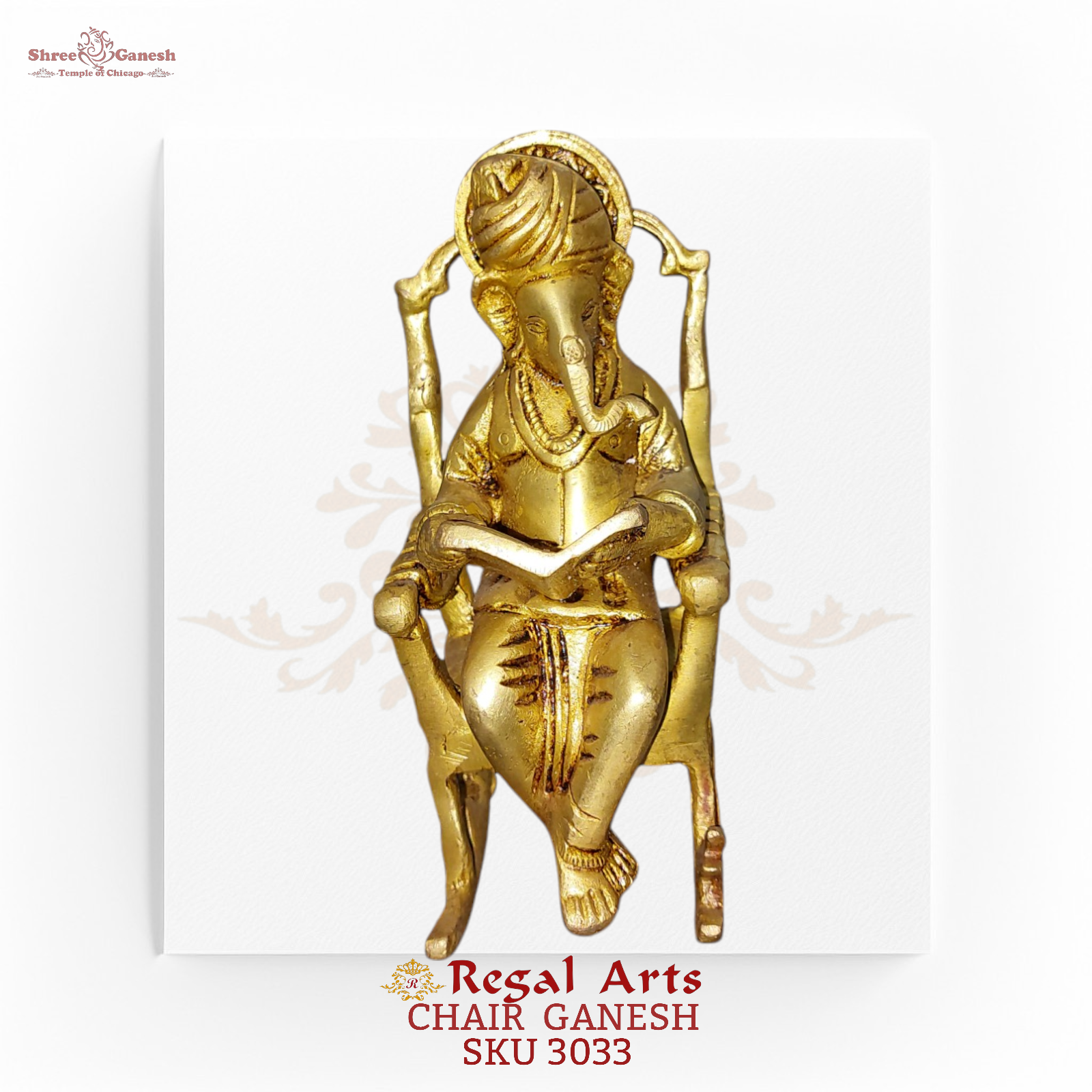 Regal Arts - Wisdom Seated: Scholar Ganesh (SKU 3033)