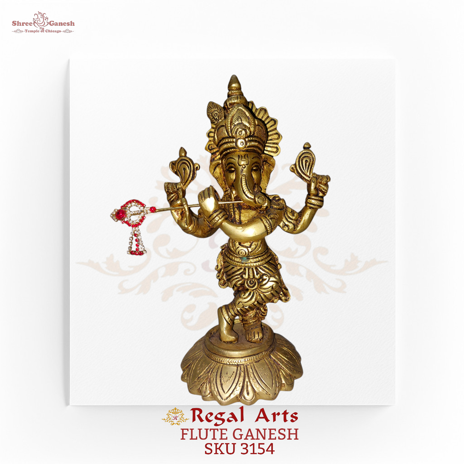 Regal Arts - Melodious Flute Ganesh (SKU 3154)
