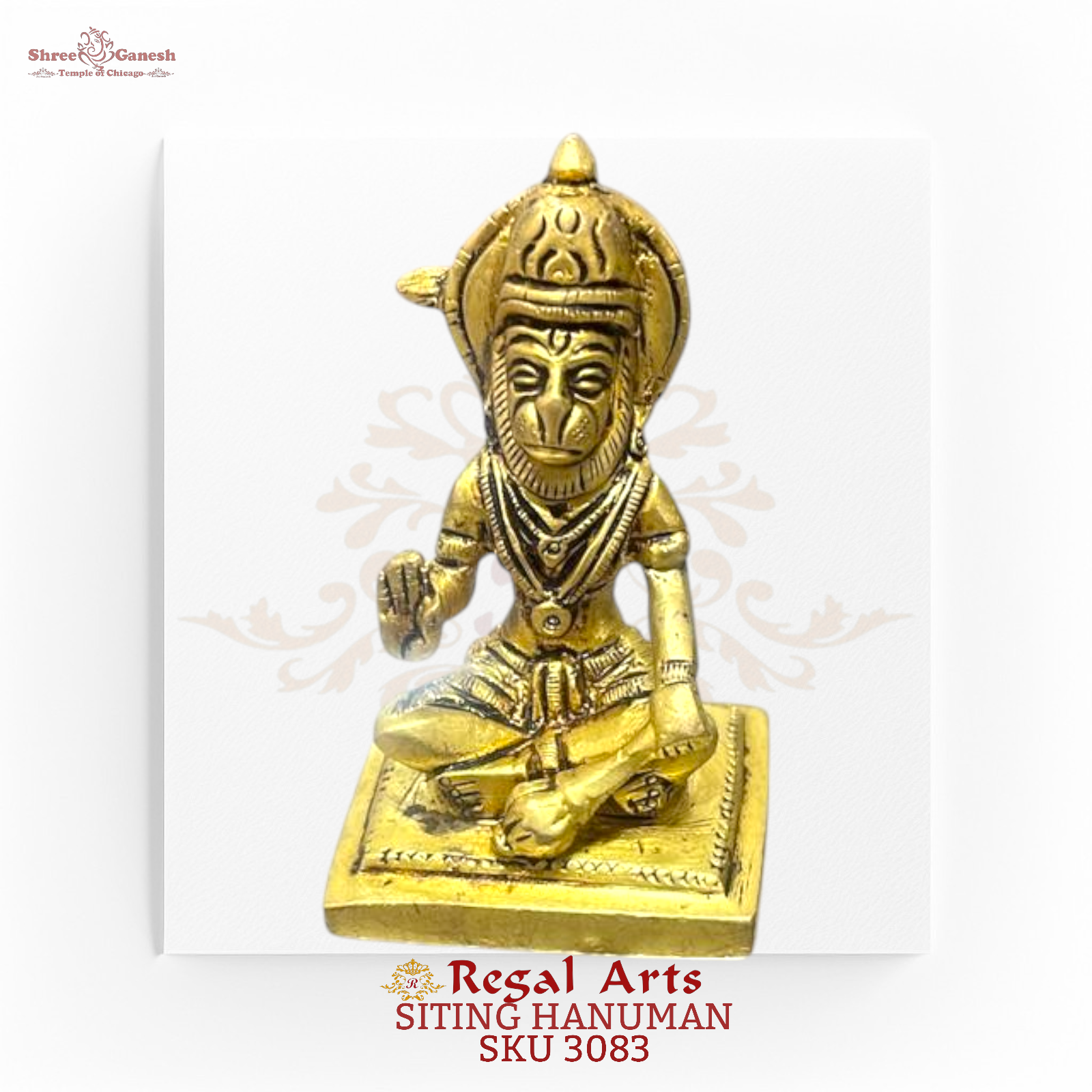 Regal Arts - Meditative Power: Sitting Hanuman (SKU 3083)