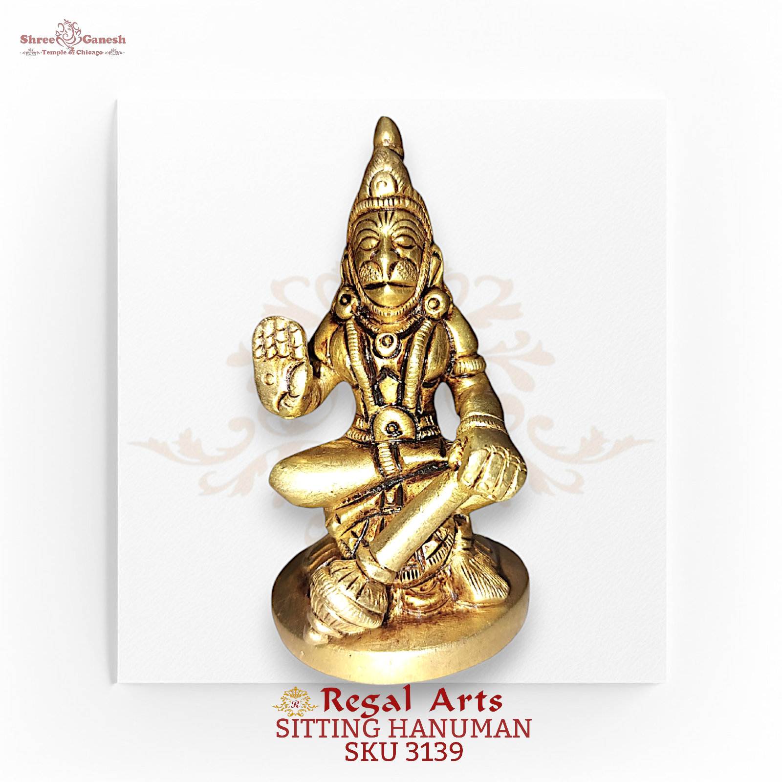 Regal Arts - Meditative Hanuman Idol (SKU 3139)