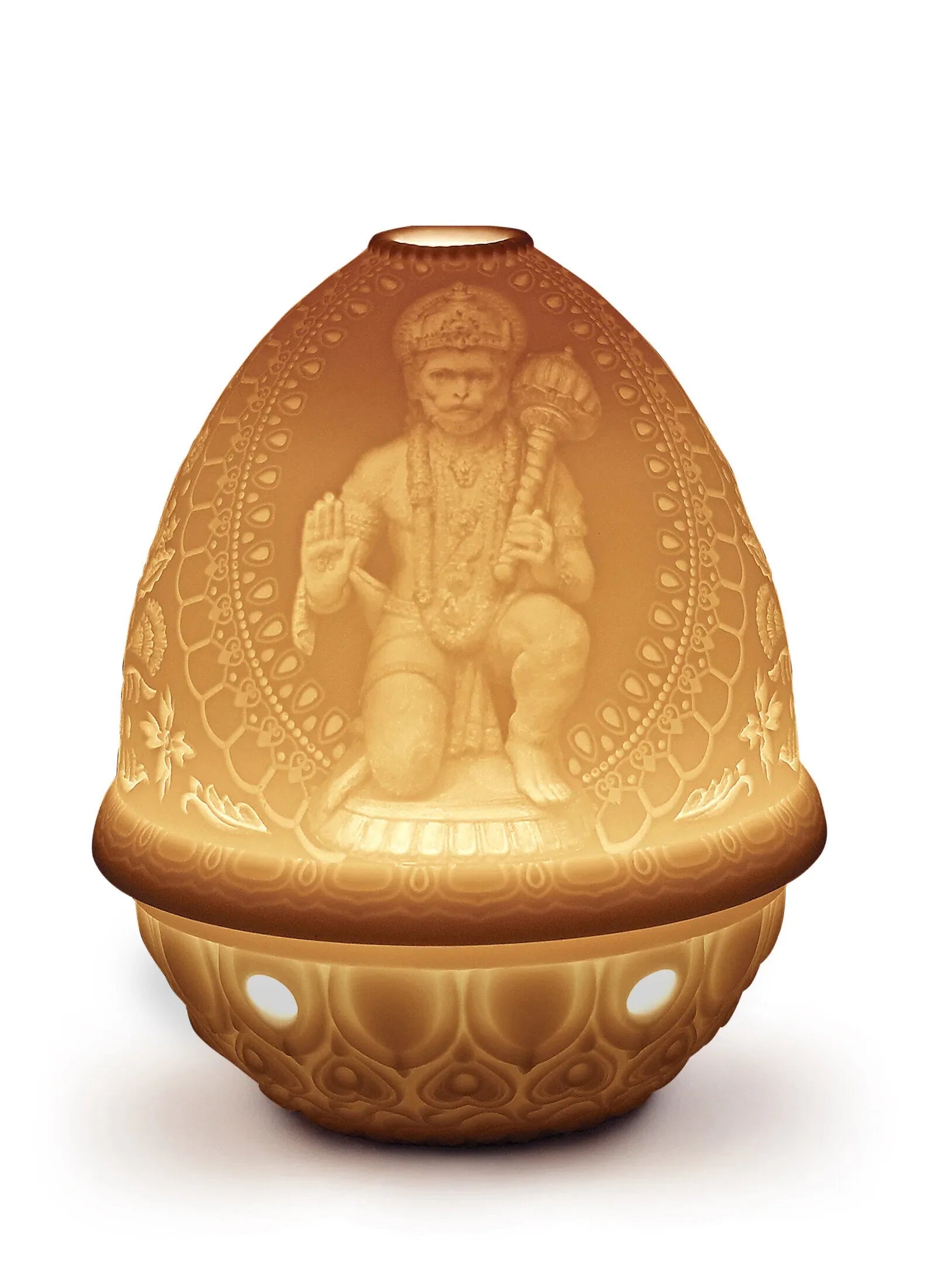 "Display Only Call for Availability and Price" Hanuman Lithophane. Rechargeable Led