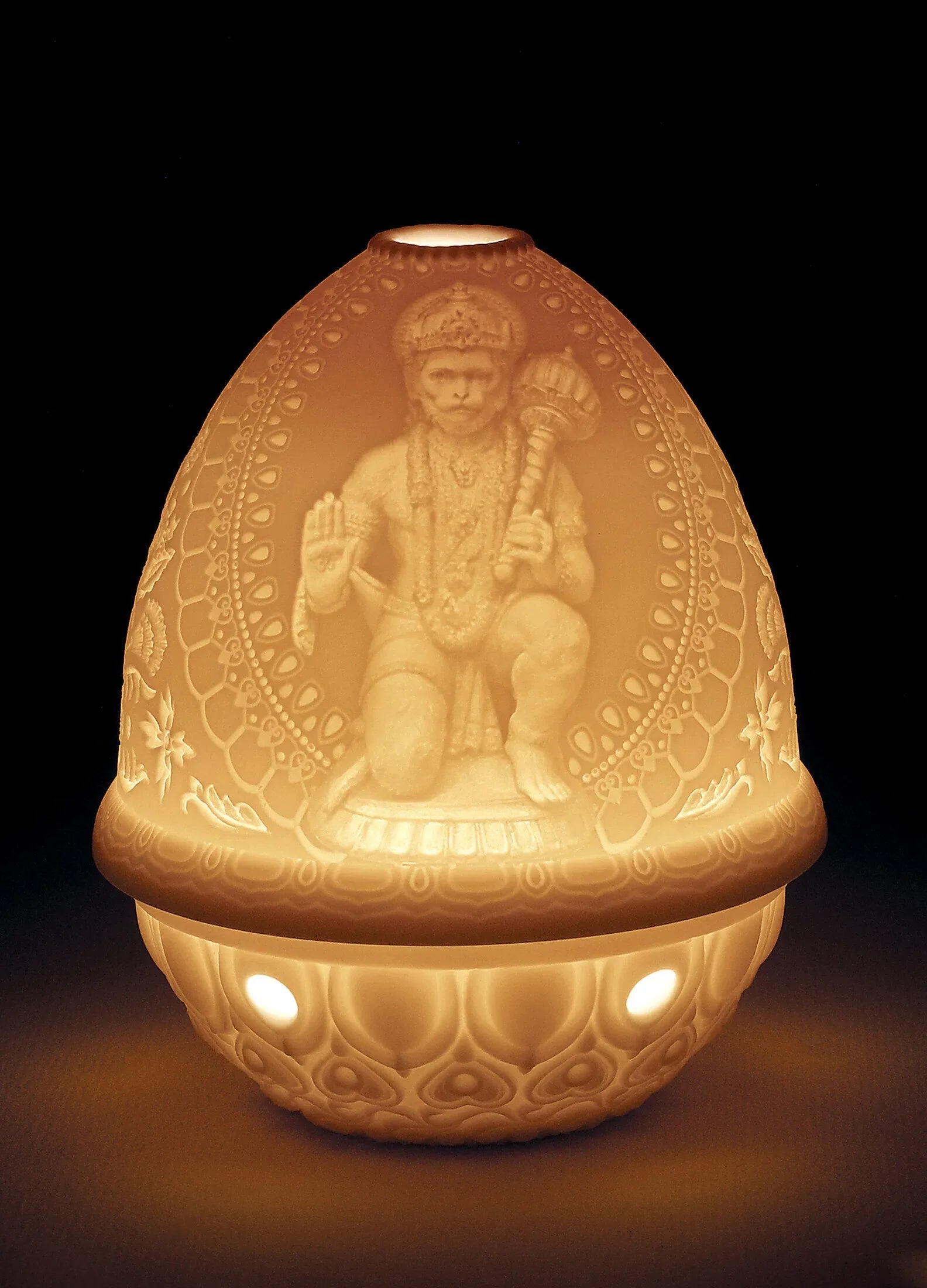 "Display Only Call for Availability and Price" Hanuman Lithophane. Rechargeable Led