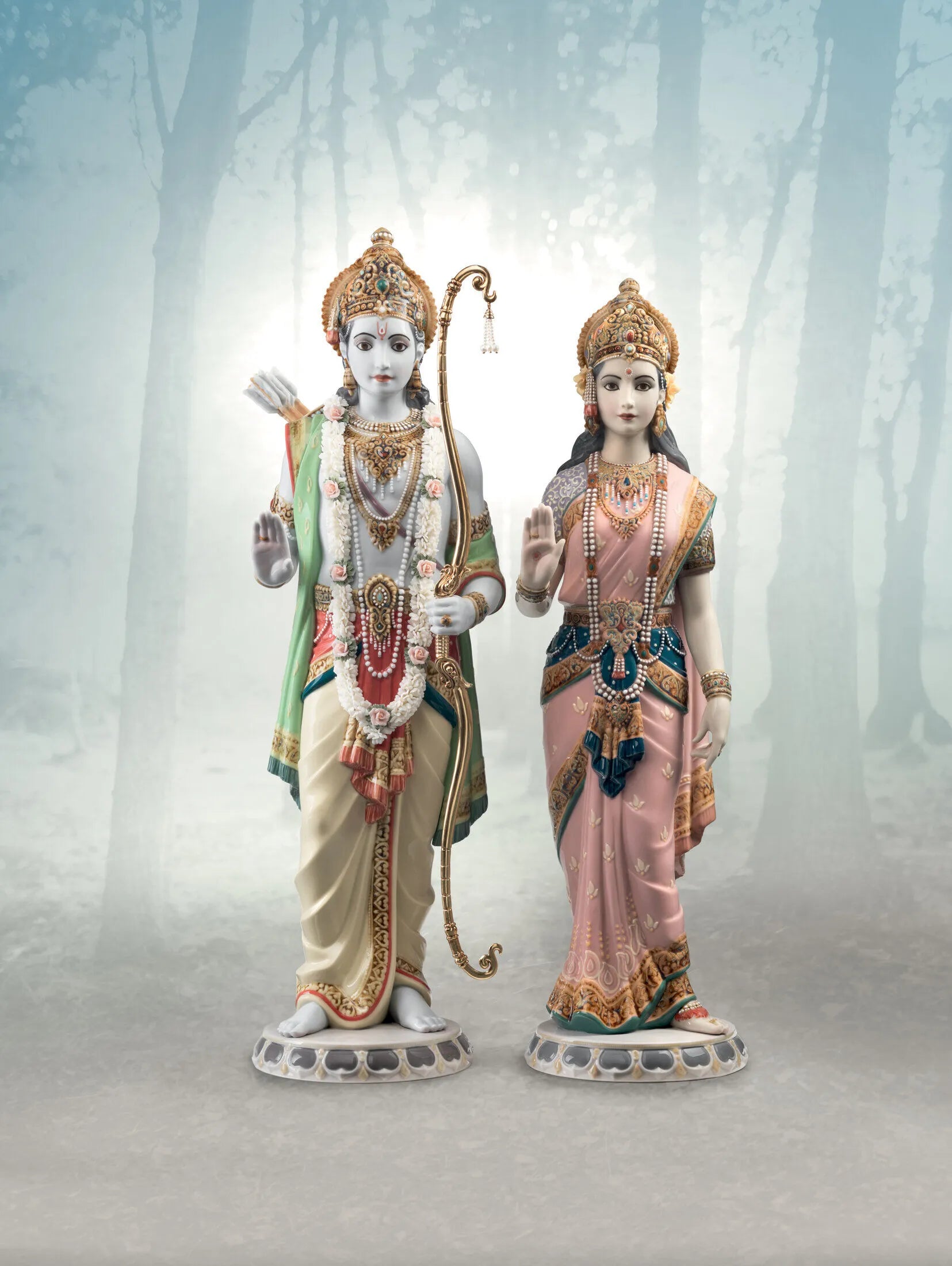 "Display Only Call for Availability and Price" Rama and Sita Sculpture. Limited Edition