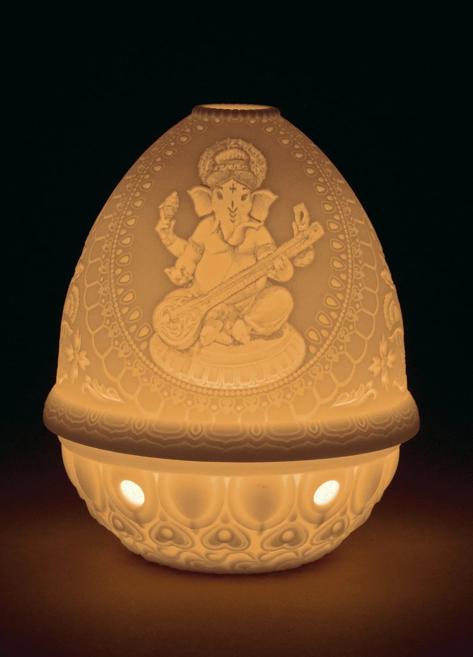 "Display Only Call for Availability and Price" Veena Ganesha Lithophane